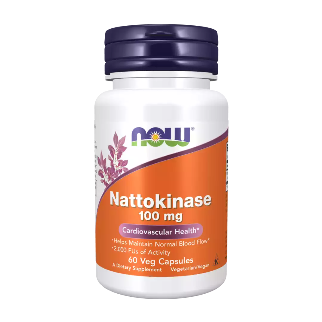 NOW Foods Nattokinase 100mg Capsules, 60's