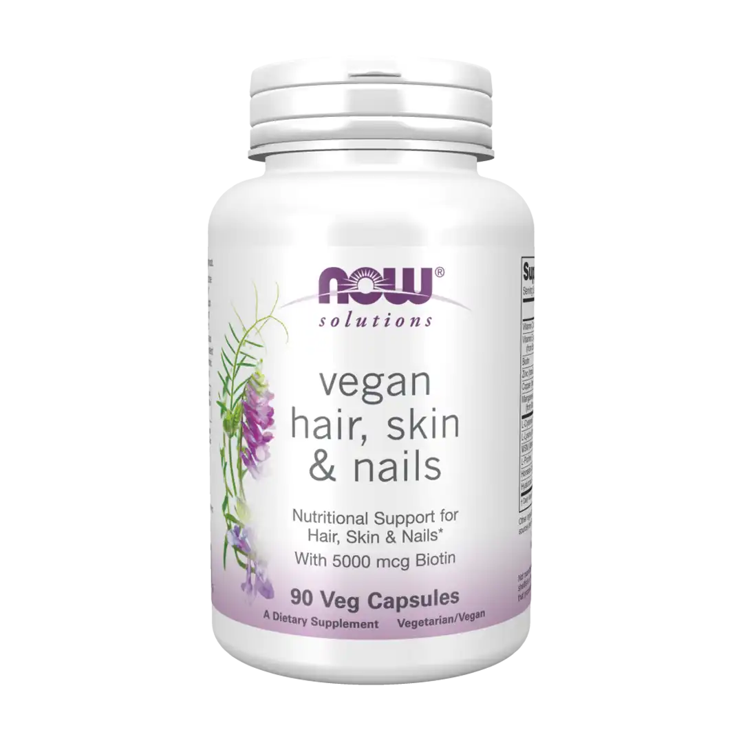 NOW Foods Hair Skin & Nails Vegan Vegi Capsules, 90's