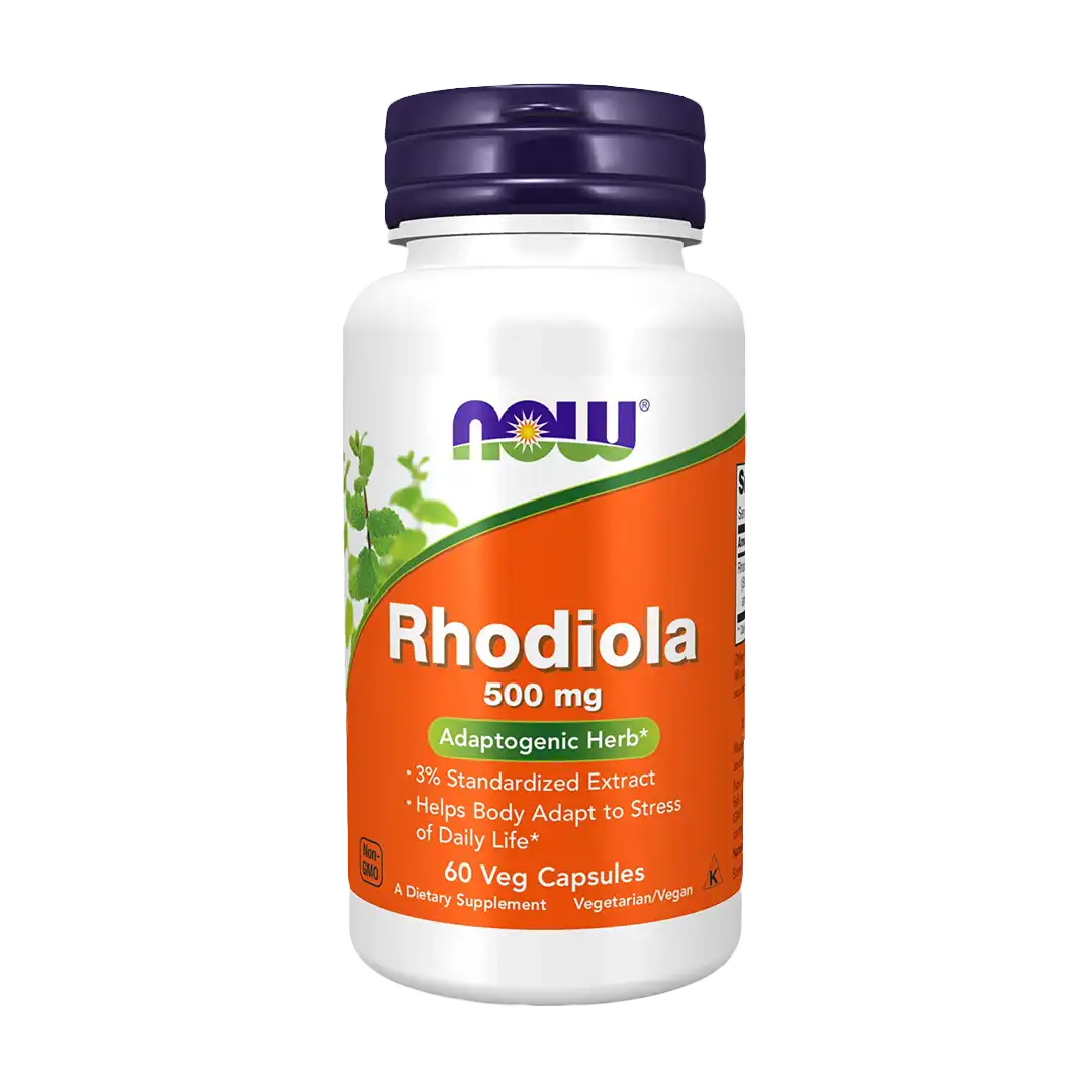 NOW Foods Rhodiola 500mg Vegi Capsules, 60's