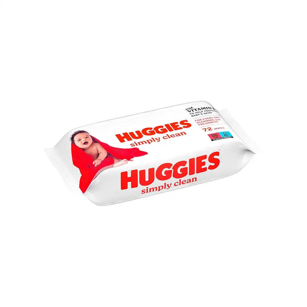 Huggies Simply Clean Baby Wipes, 72's