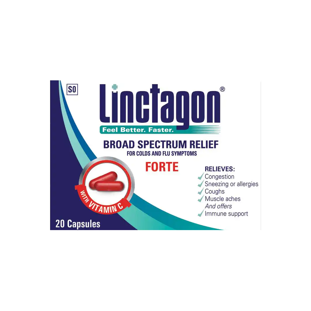 Linctagon Forte Cold & Flu Capsules, 20's