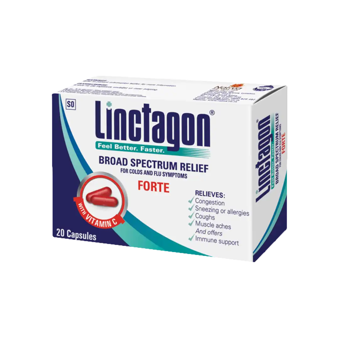 Linctagon Forte Cold & Flu Capsules, 20's