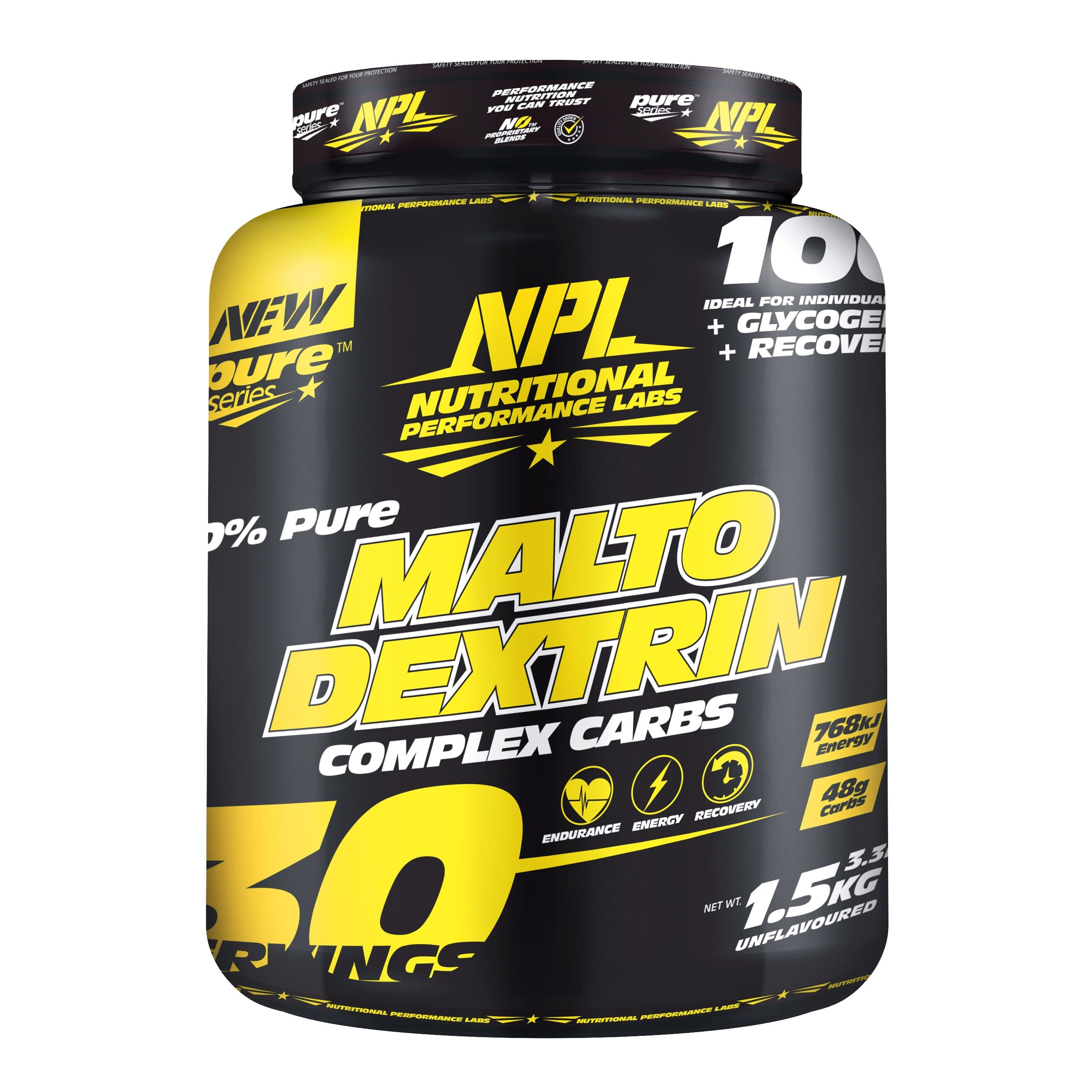 NPL Sports Nutrition NPL 100% Pure Maltodextrin, 1.5kg 6009879963021 208693