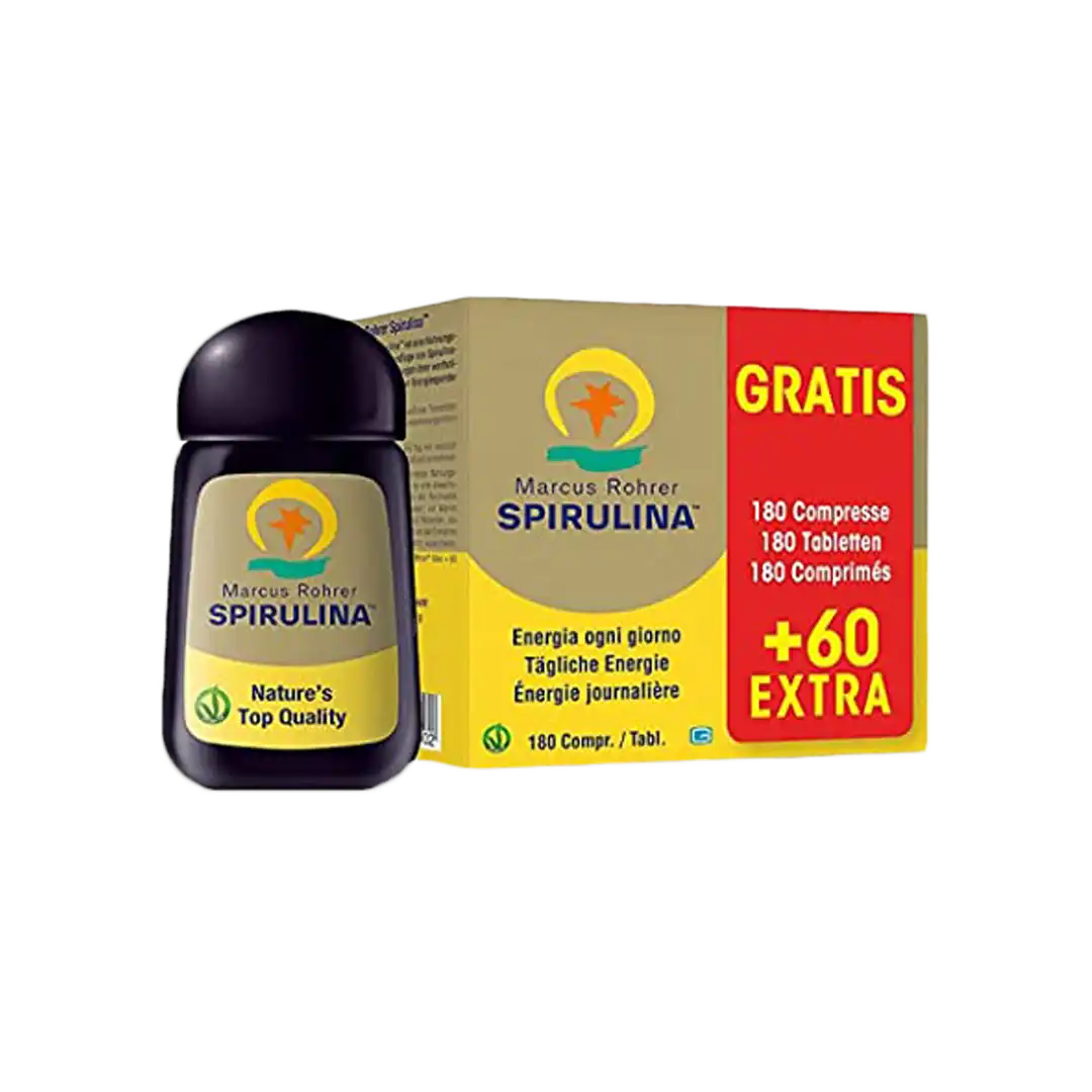 Spirulina Marcus Rohrer Tabs, 180's + 60's