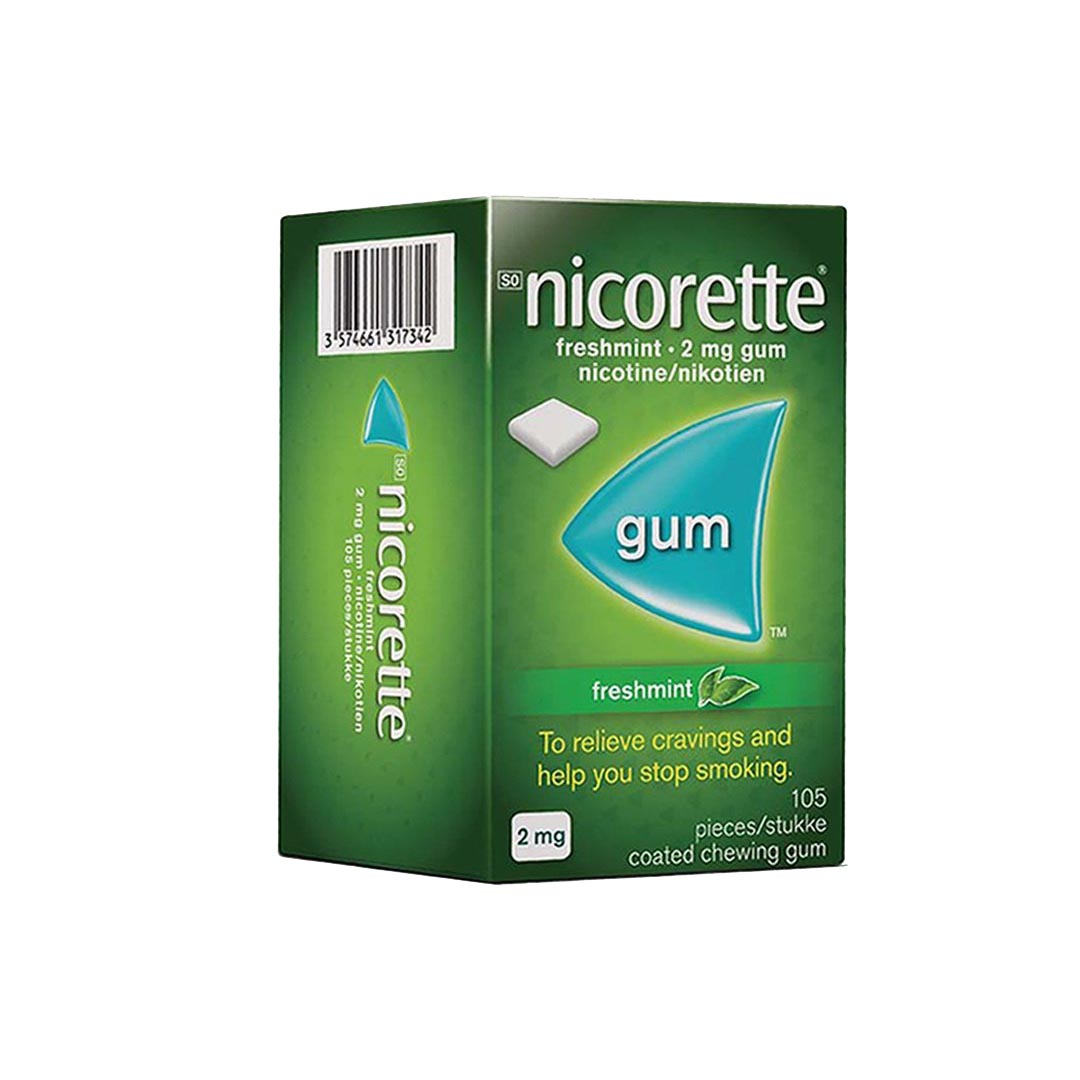 Nicorette 2mg Coated Gum Assorted, 105's
