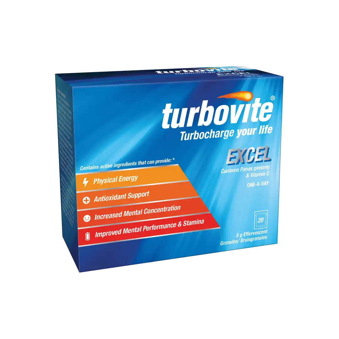 Turbovite Excel Sachets, 20's