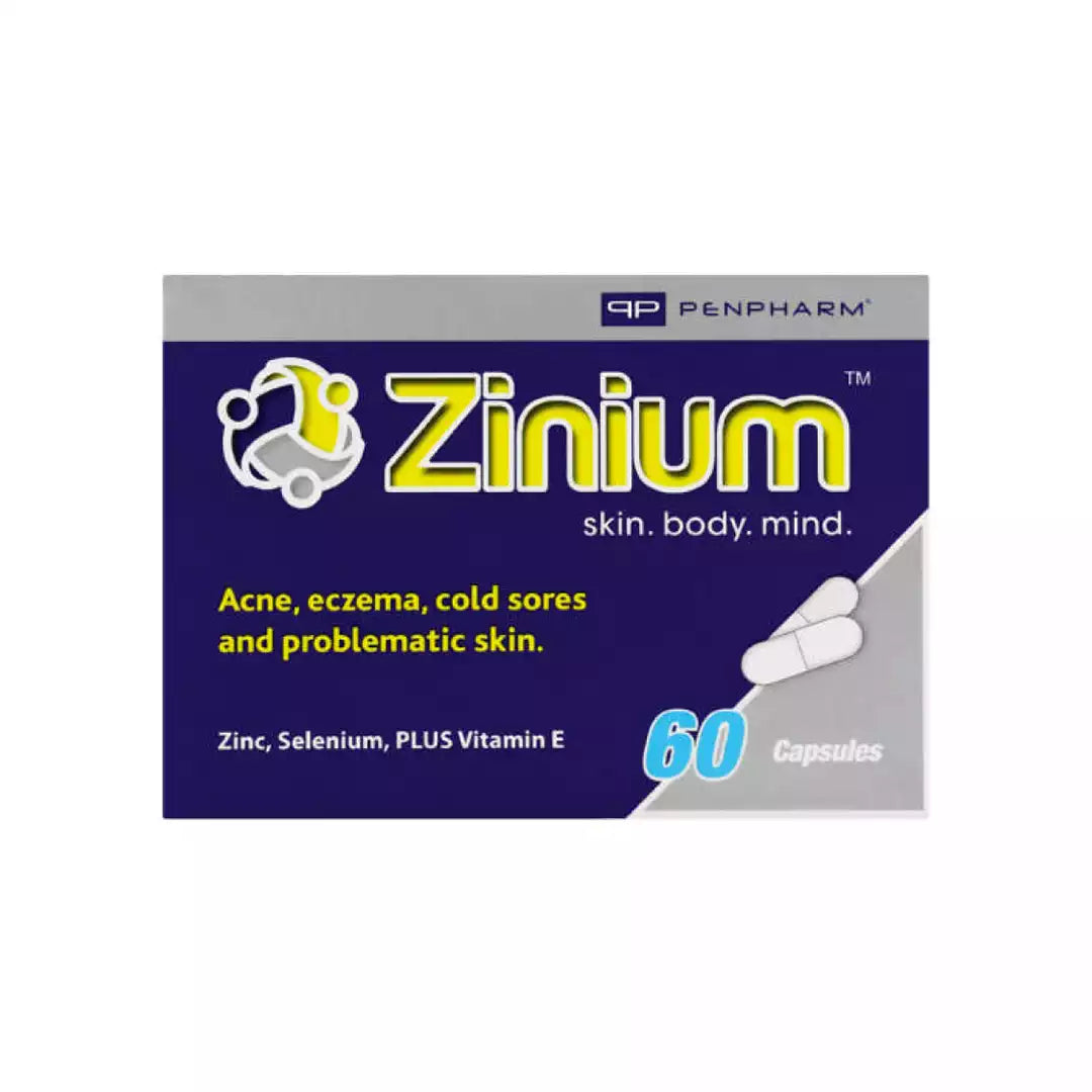 Zinium 50mg/20mg Capsules, 60's