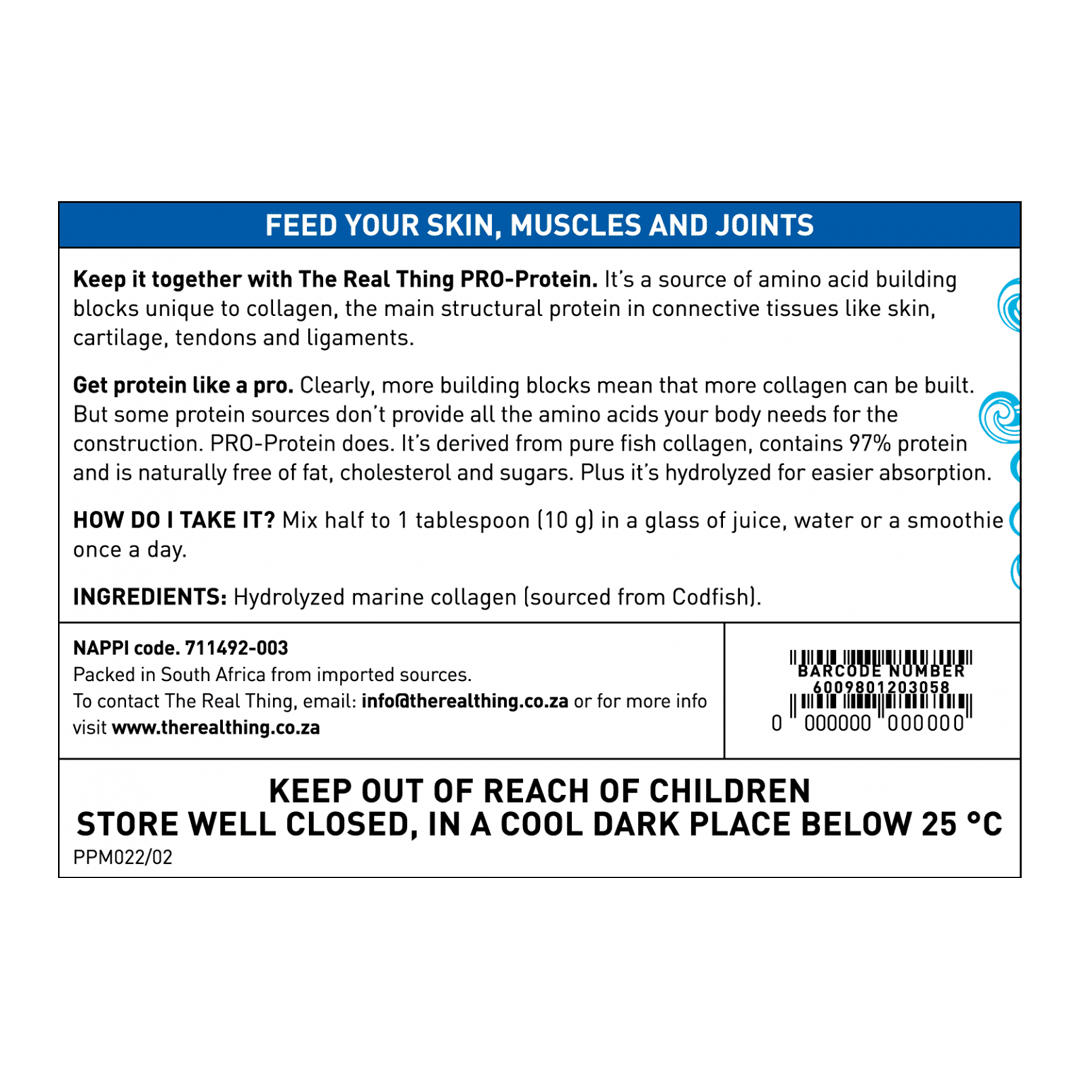 The Real Thing Pro-Protein Powder, 180g