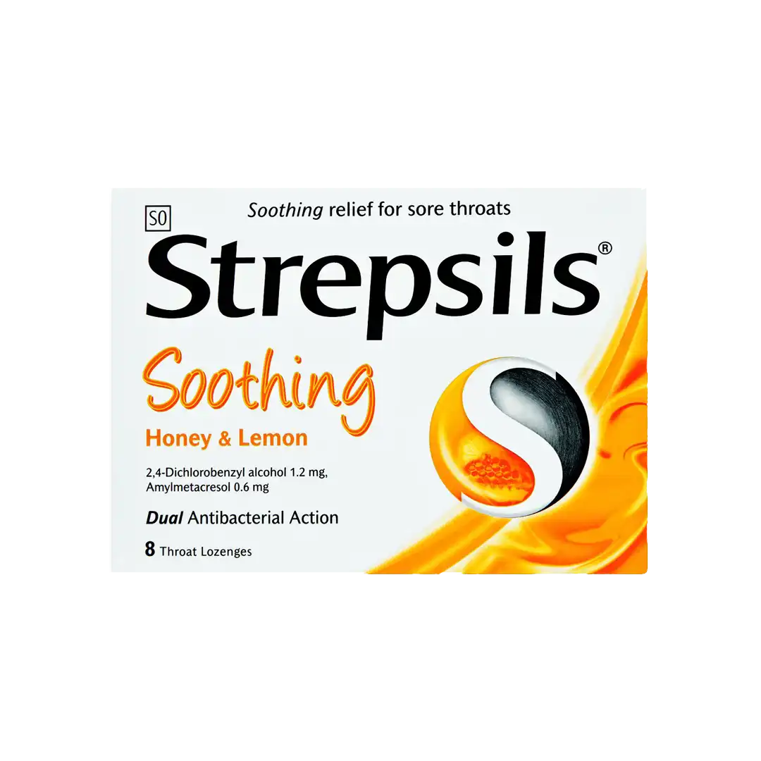 Strepsils Soothing Honey & Lemon, 8's