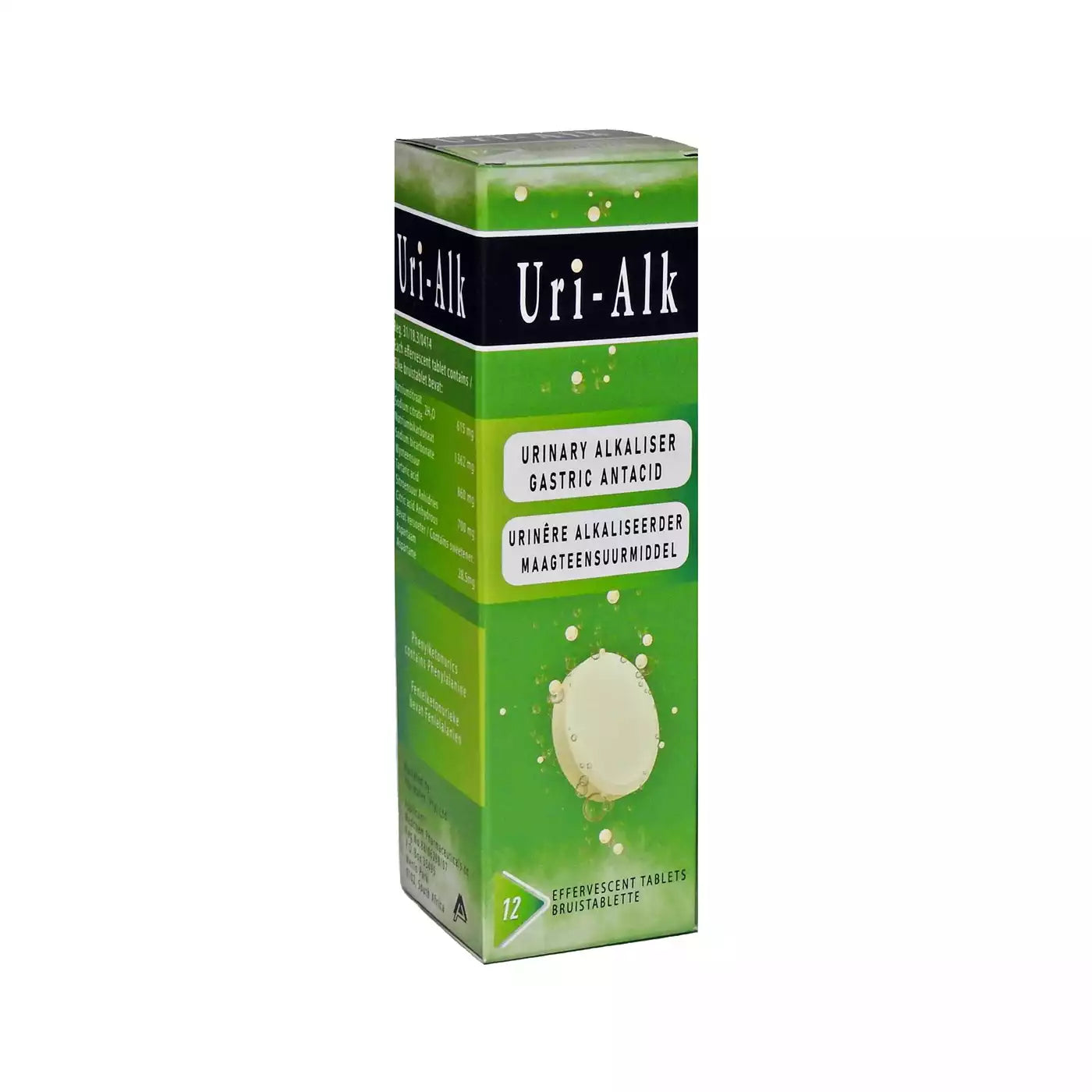 Uri-Alk Effervescent Tablets, 12's