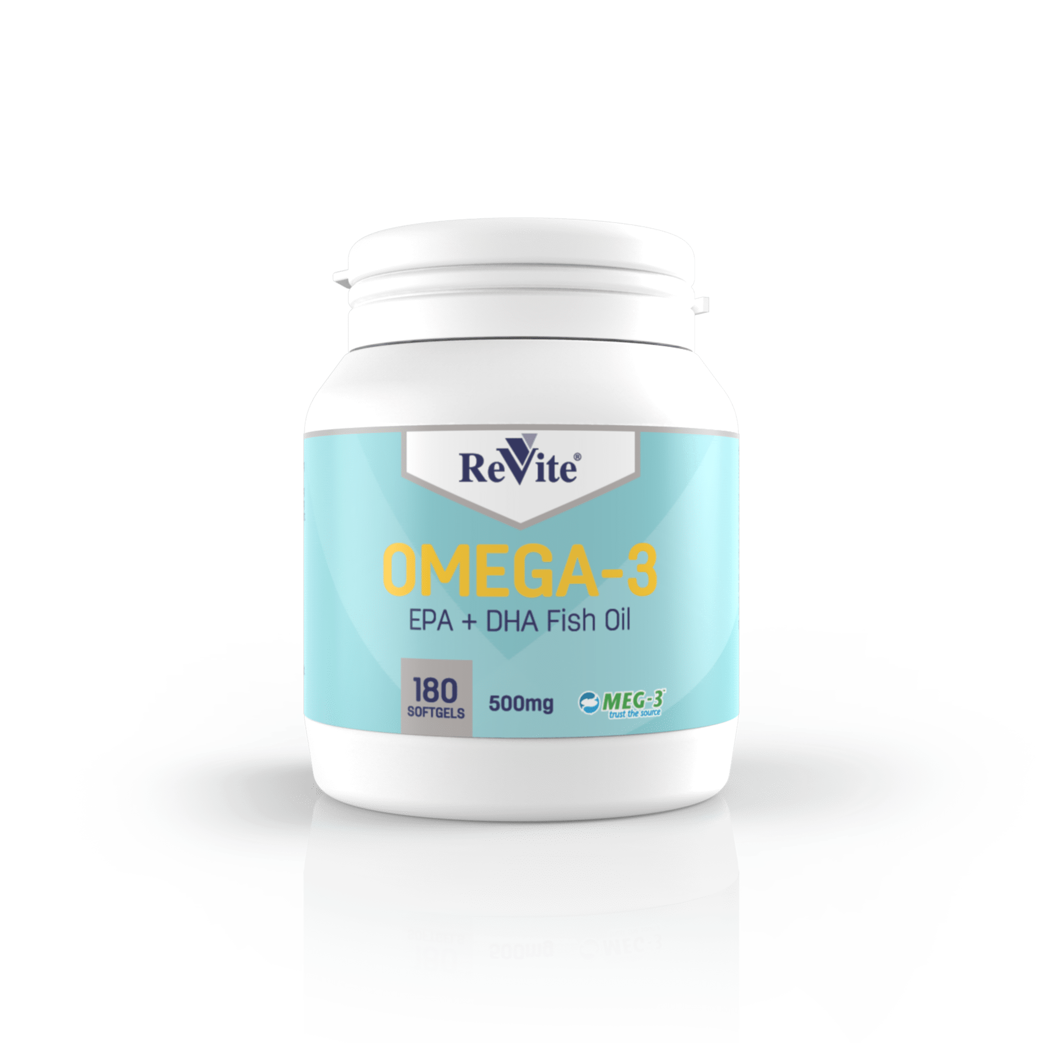Revite Vitamins Revite Omega 3 Caps, 180's 6006367002040 843229012