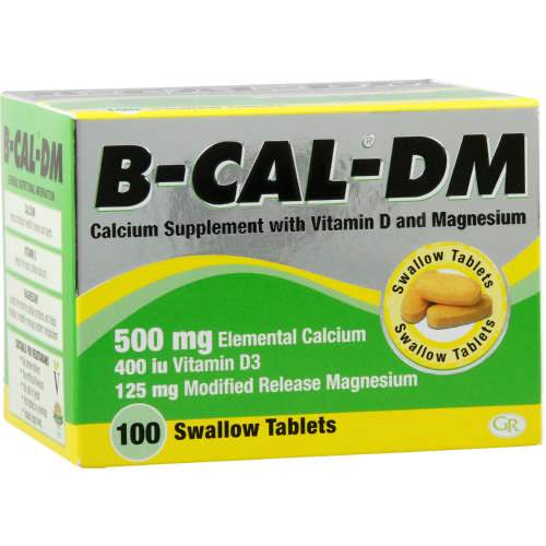 B-Cal Vitamins B-Cal-Dm Swallow Tabs, 100's 6009620600366 862010004