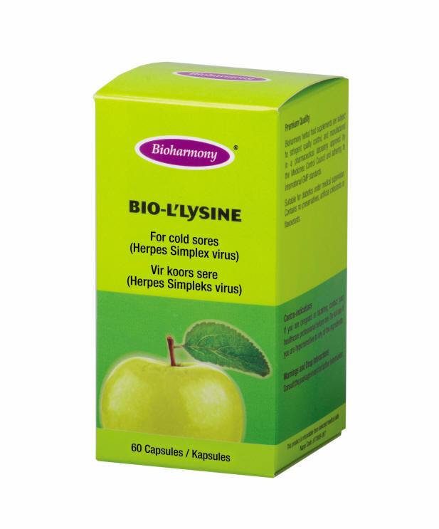 Bio Harmony Health Bio Harmony L'Lysine Caps 60's 6009629680840 877808007
