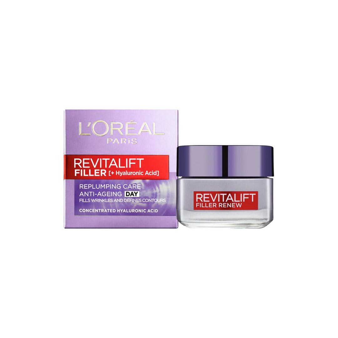 L'Oréal Revitalift Filler +Hyaluronic Acid Deep Replumping Anti-Ageing Day Cream SPF50, 50ml