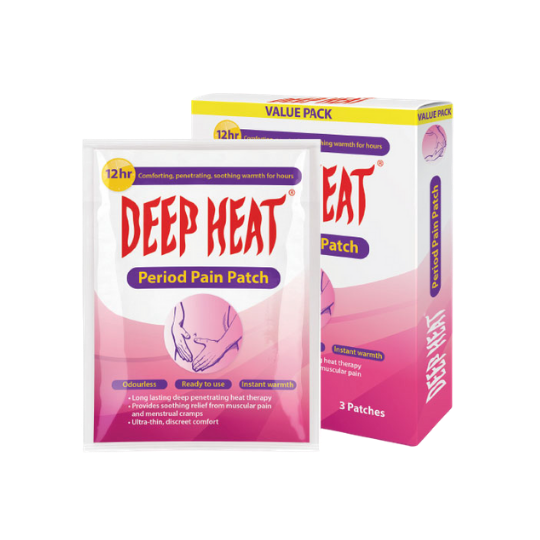 Deep Heat Period Patch, 3 Piece