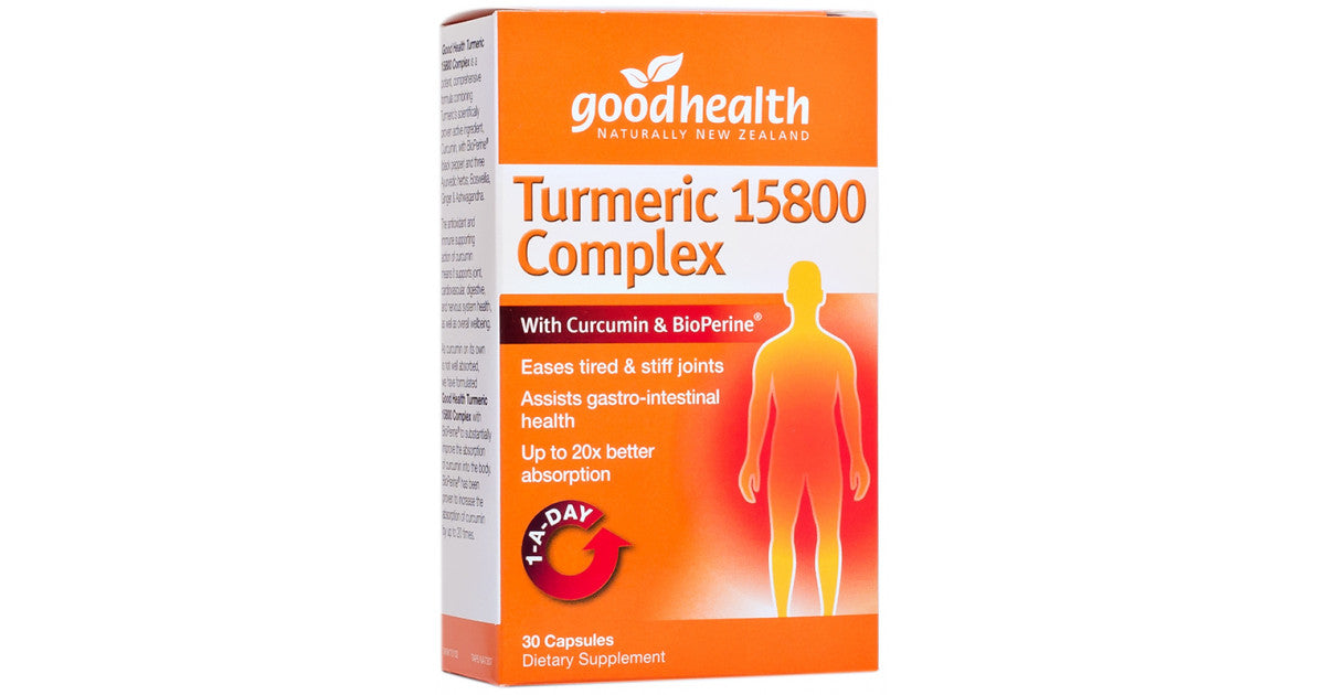 Good Health Turmeric 15800 Complex Capsules, 30's