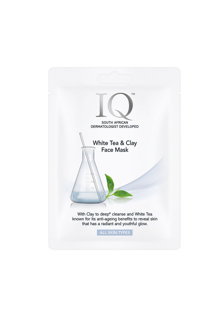 IQ White Tea and Clay Face Mask, 15ml