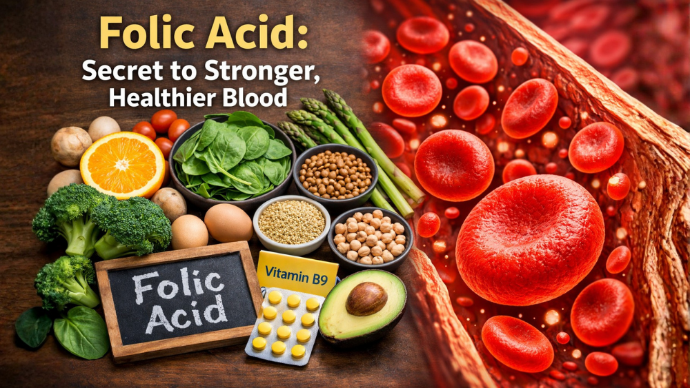 Folic Acid: Supporting Healthy Blood Function for Women &amp; Men