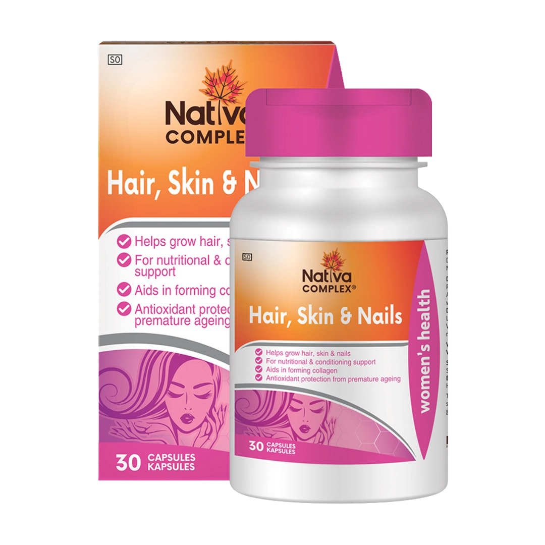 Nativa Hair Skin and Nail Complex Capsules, 30's