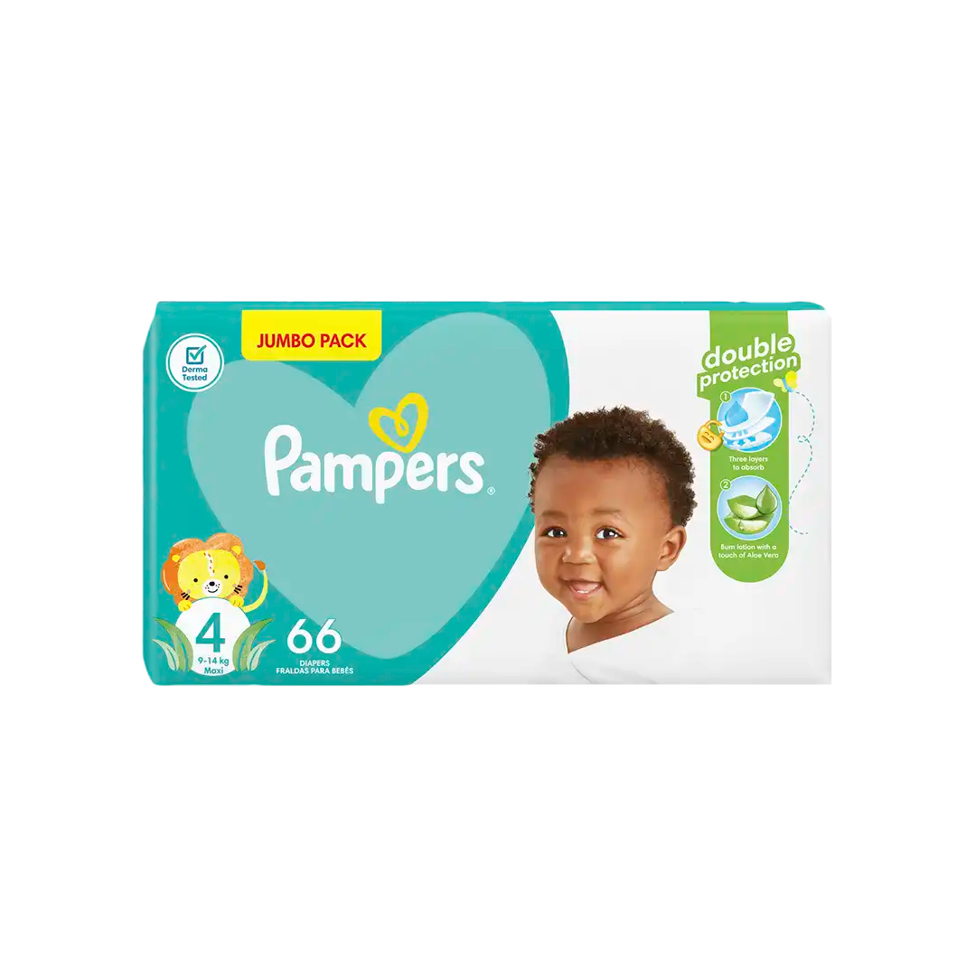 Pampers Active Baby Nappies 4 Maxi, 66's