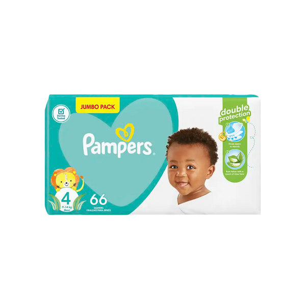 Pampers Active Baby Nappies 4 Maxi, 66's