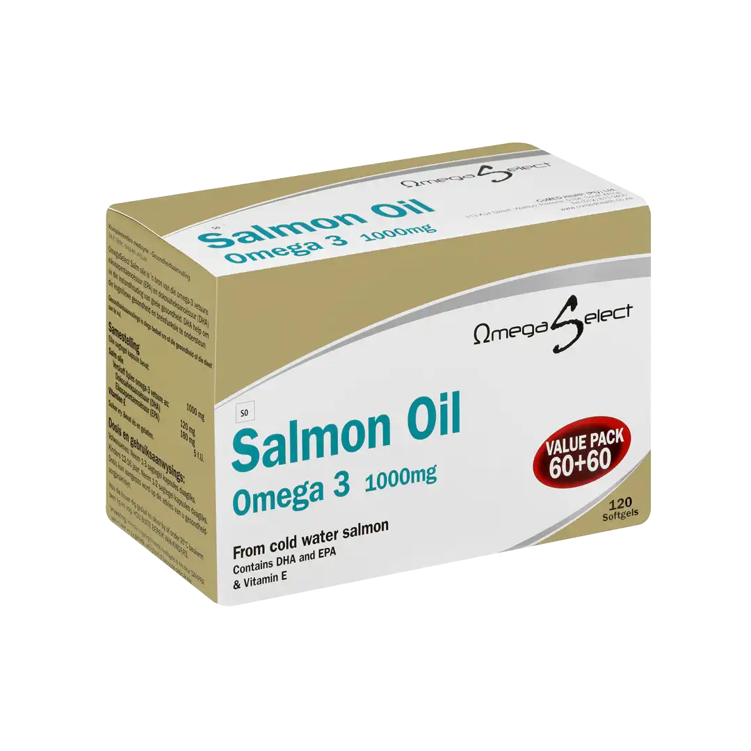 Omega Select Salmon Oil Omega 3 Softgels, 120's