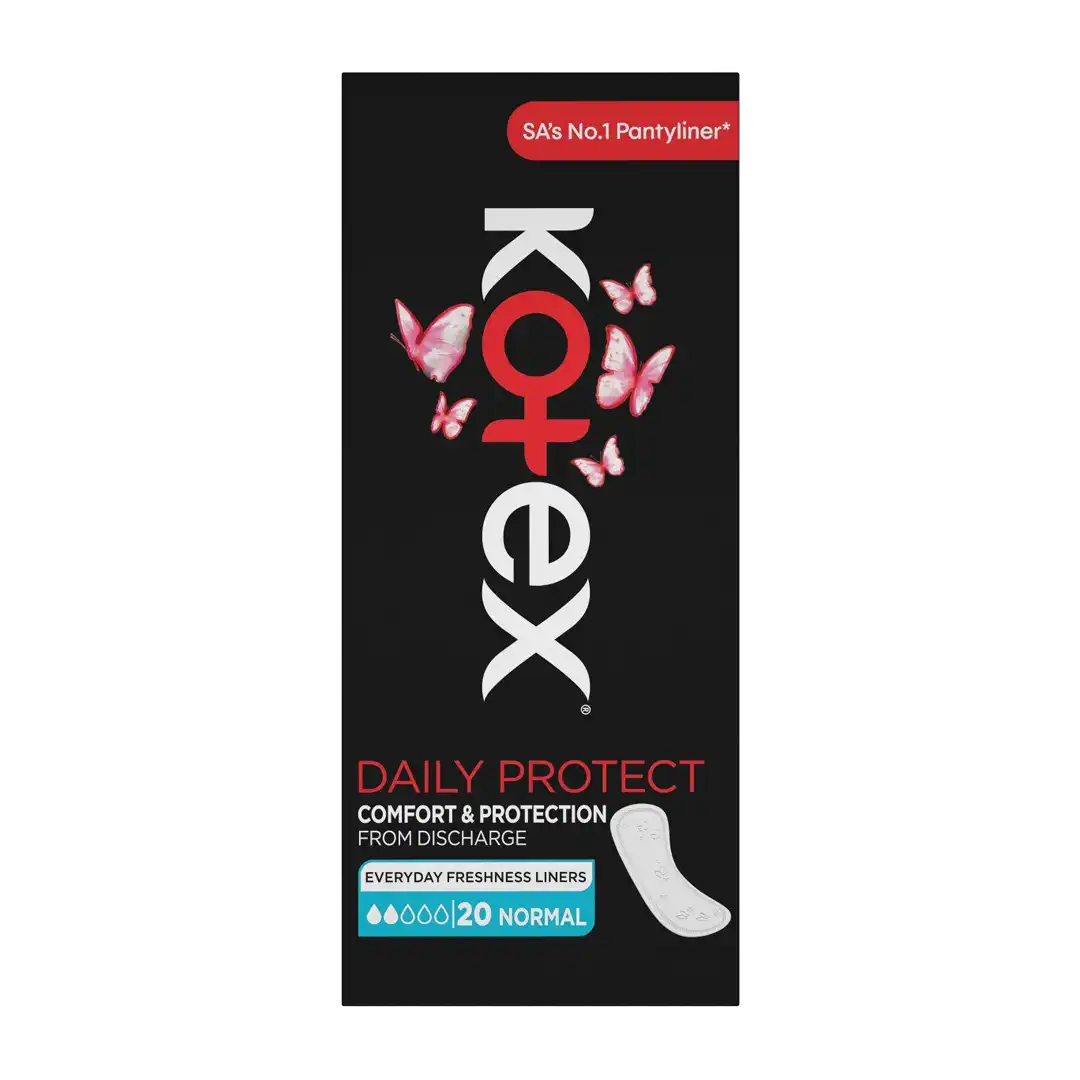 Kotex Panty Liners Daily Protect Comfort & Protection, 20's Normal