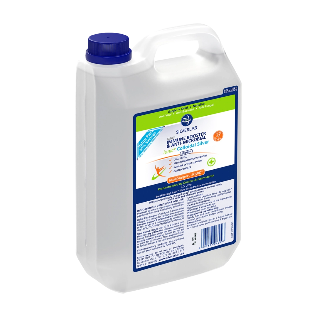 Silverlab Colloidal Silver Liquid, 2.5L