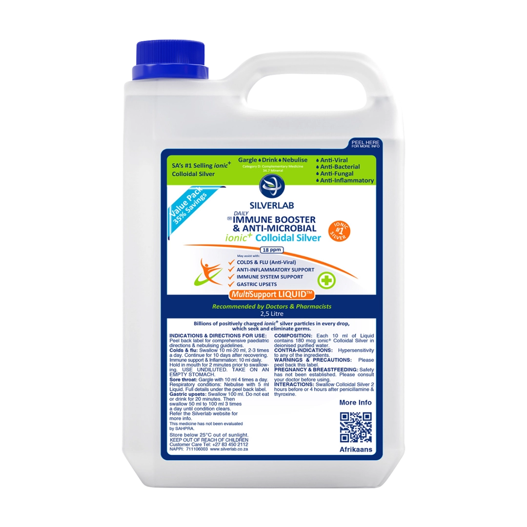 Silverlab Colloidal Silver Liquid, 2.5L