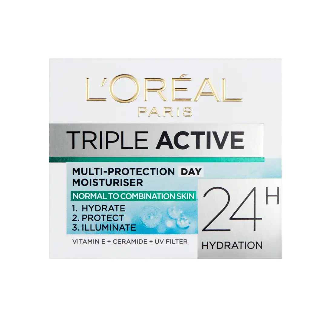 L'Oréal Triple Active Day Moisturiser Normal to Combination Skin, 50ml