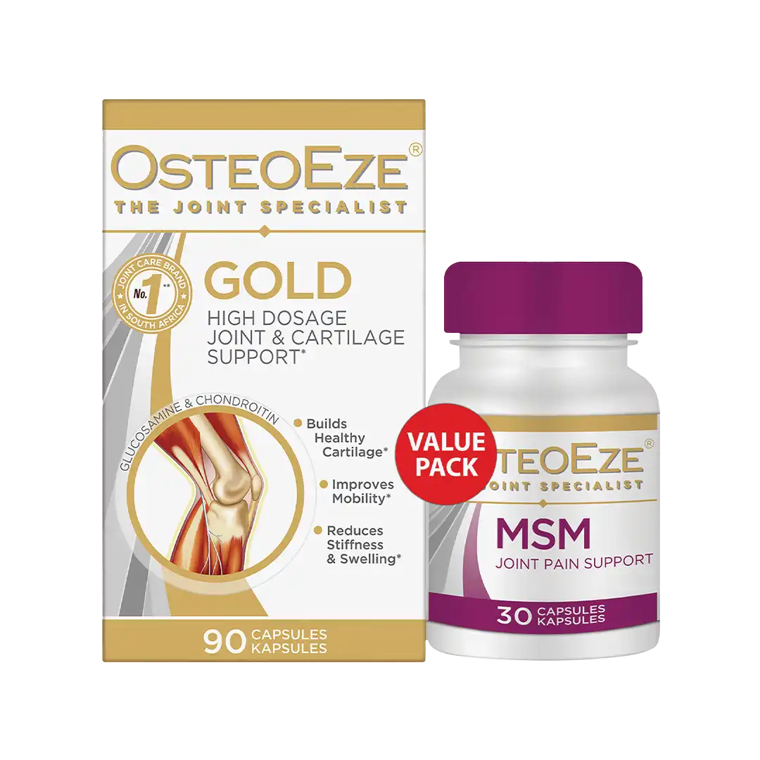 Osteoeze Gold Capsules 90's + MSM Capsules 30's