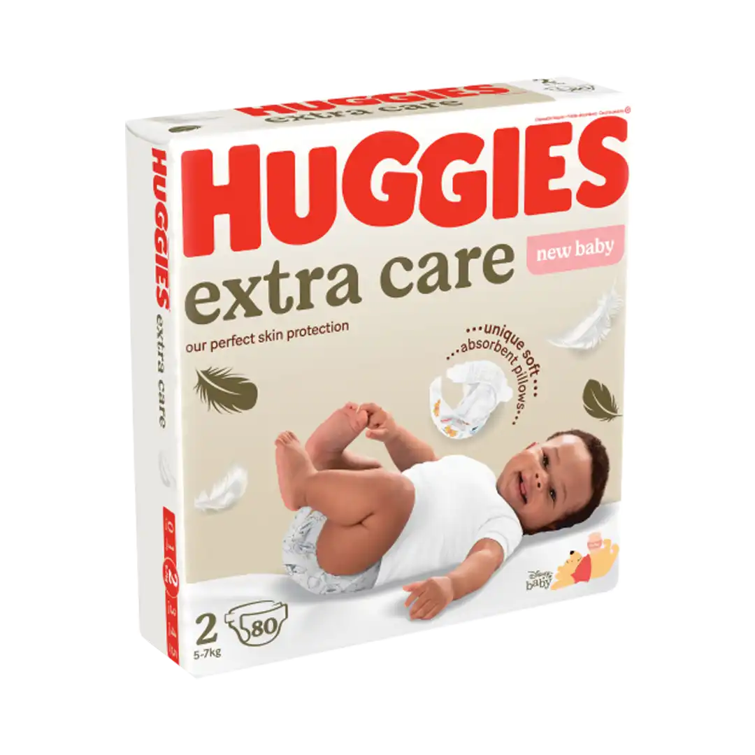 Huggies Extra Care New Baby Size 2, 66's