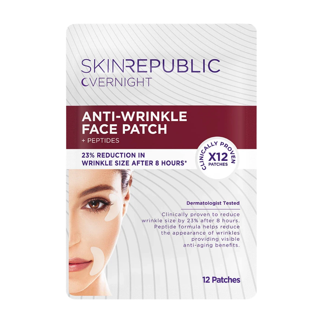 Skin Republic Anti-Wrinkle Face Patch + Peptides, 12 Patches
