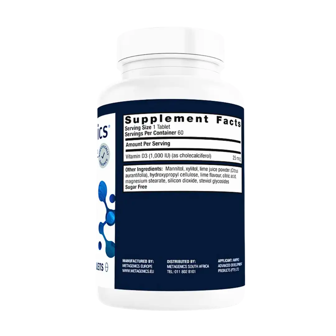 Metagenics D3 1000 Tablets, 60's