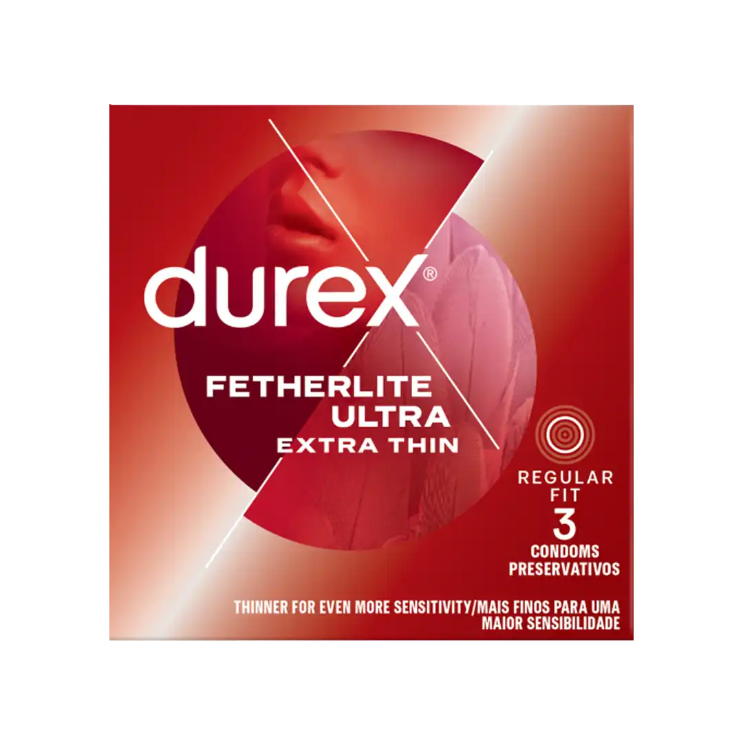 Durex Fetherlite Ultra Fine Condoms, 3 Pack