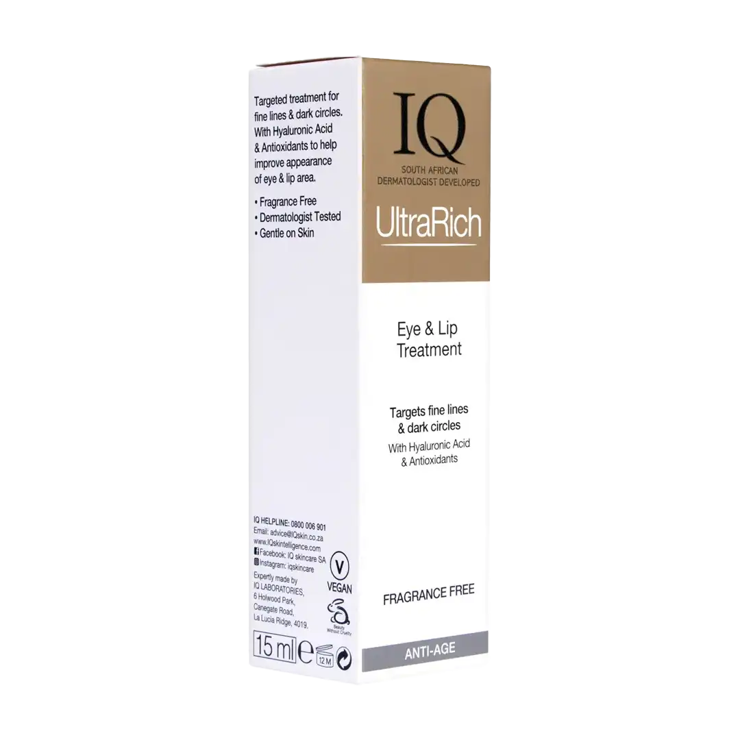 IQ UltraRich Advanced Anti-Ageing Eye & Lip Contour Serum, 15ml