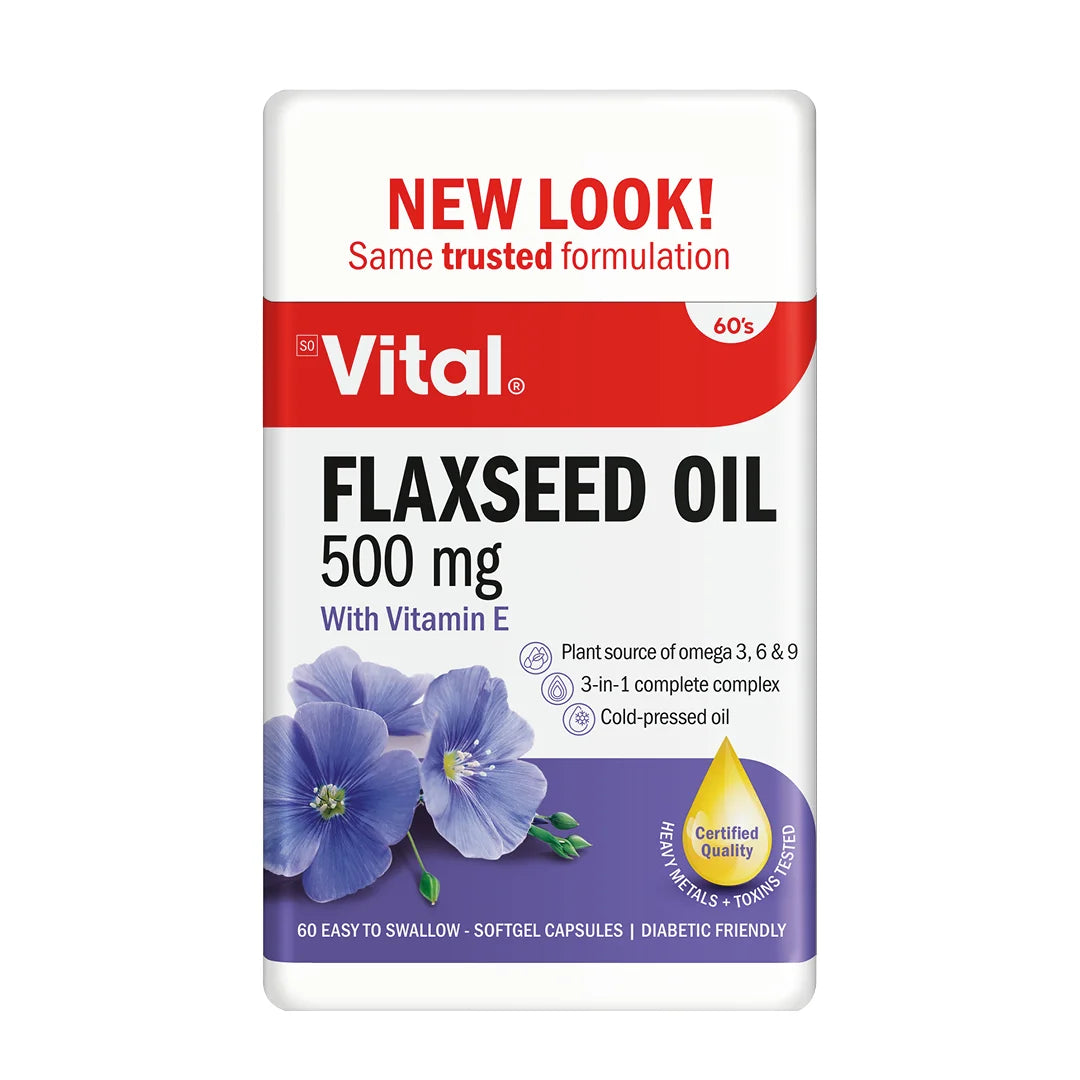 Vital Flaxseed Oil Capsules, 60's