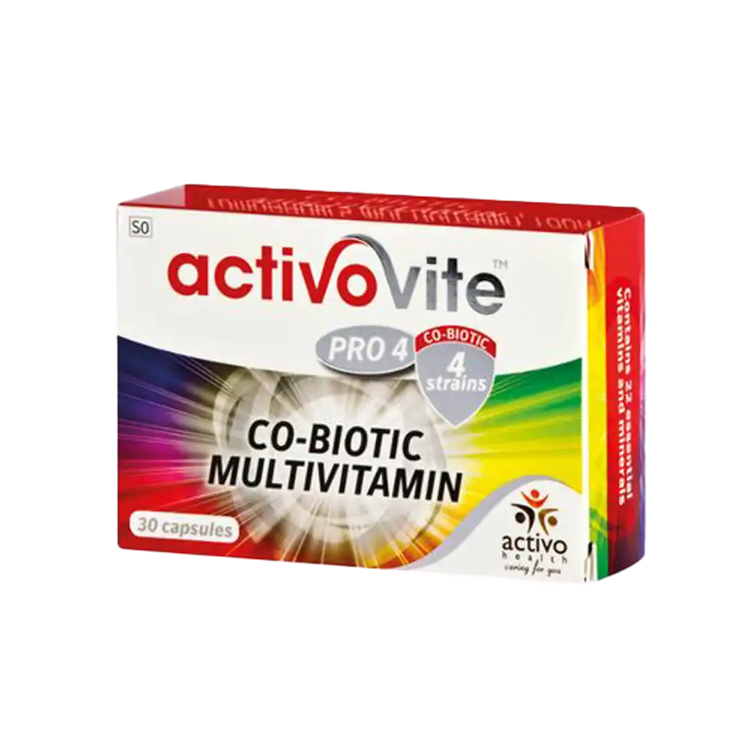 ActivoVite Pro4 Co-Biotic Multivitamin Capsules, 30's