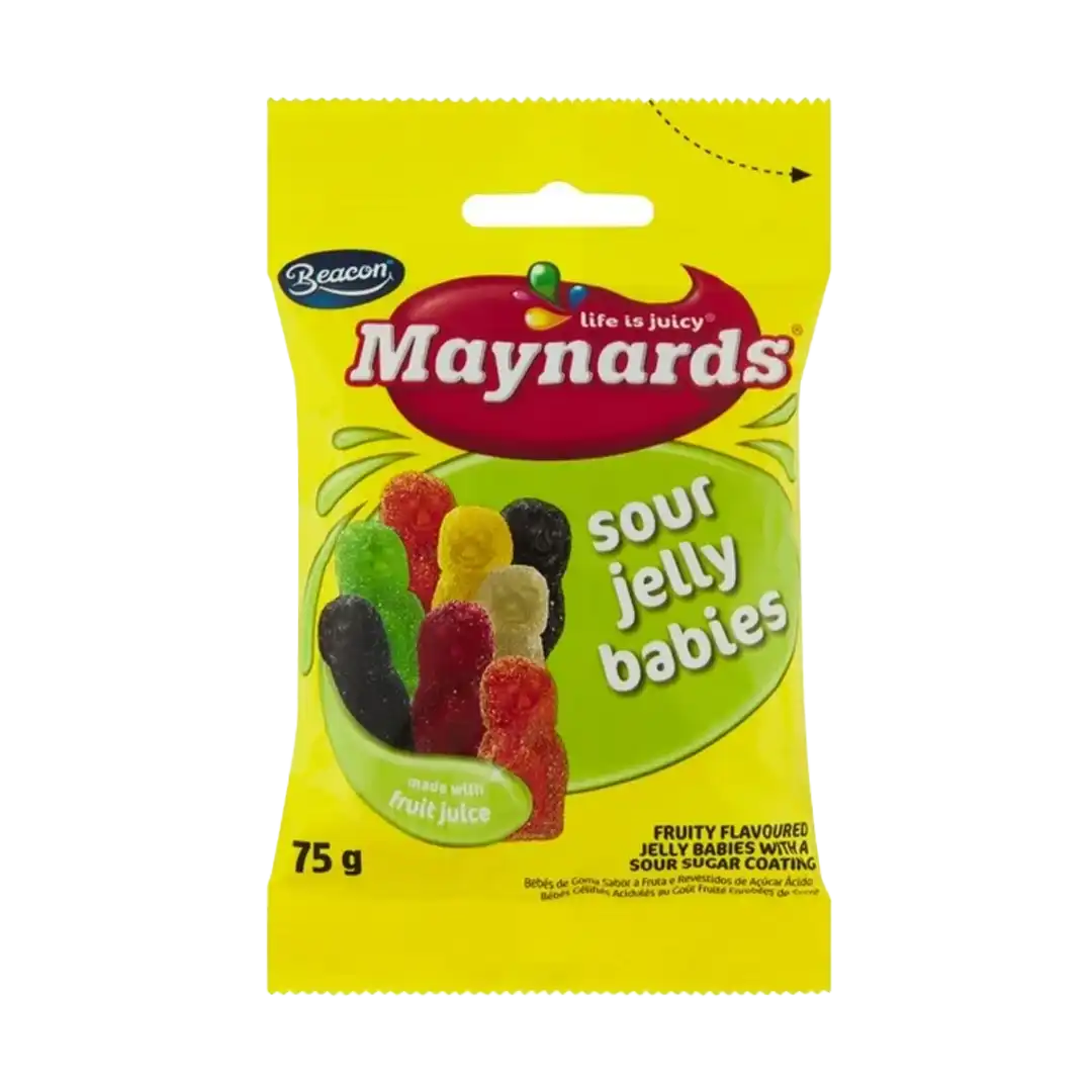 Beacon Maynards Sour Jelly Babies, 75g