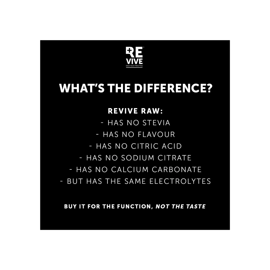 Revive Daily Electrolytes RAW Unflavoured, 30's