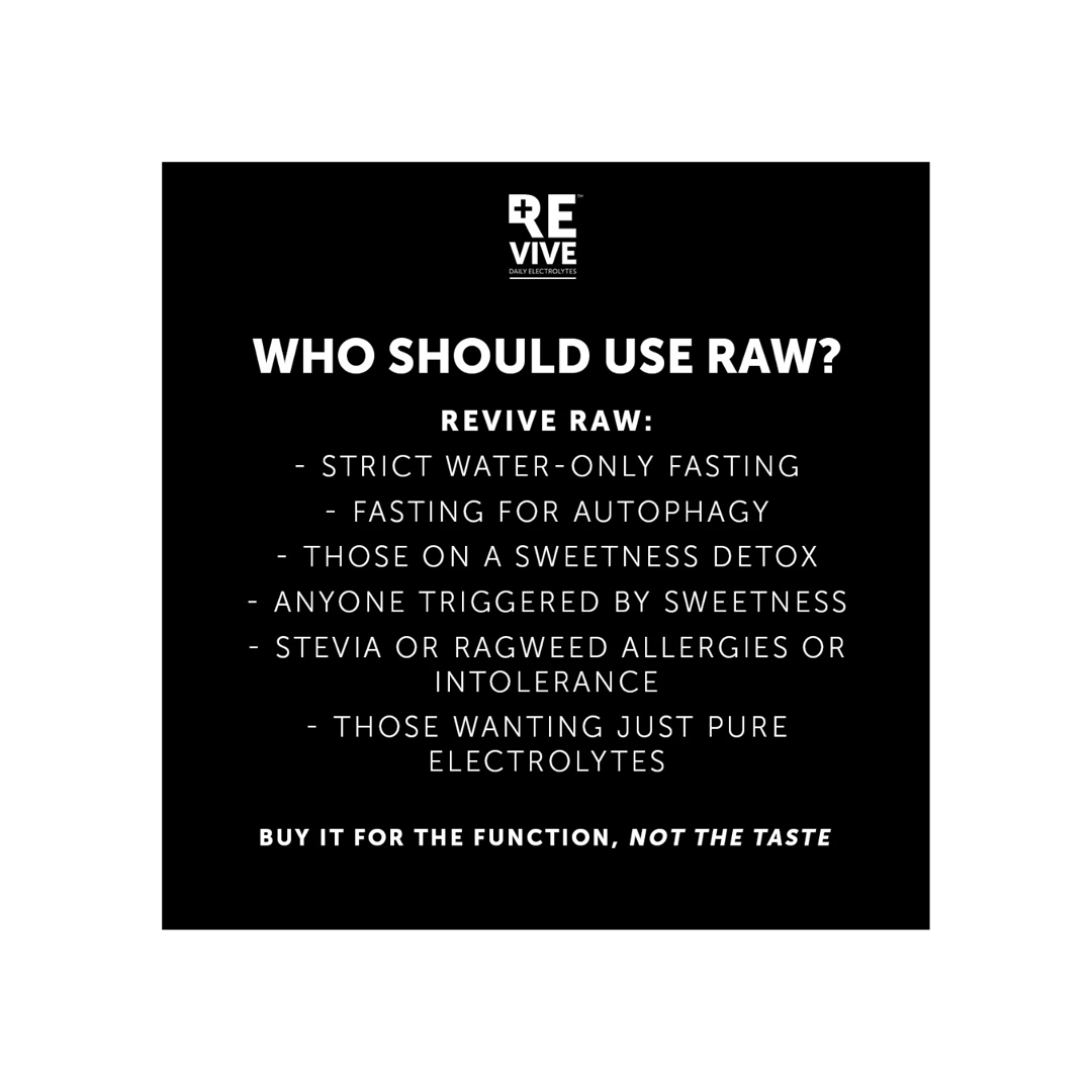 Revive Daily Electrolytes RAW Unflavoured, 30's