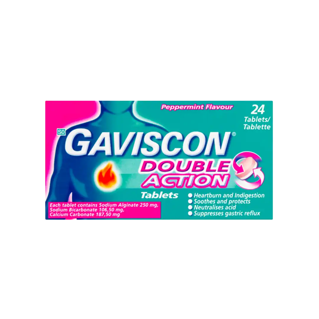 Gaviscon Plus Peppermint Tablets, 24's