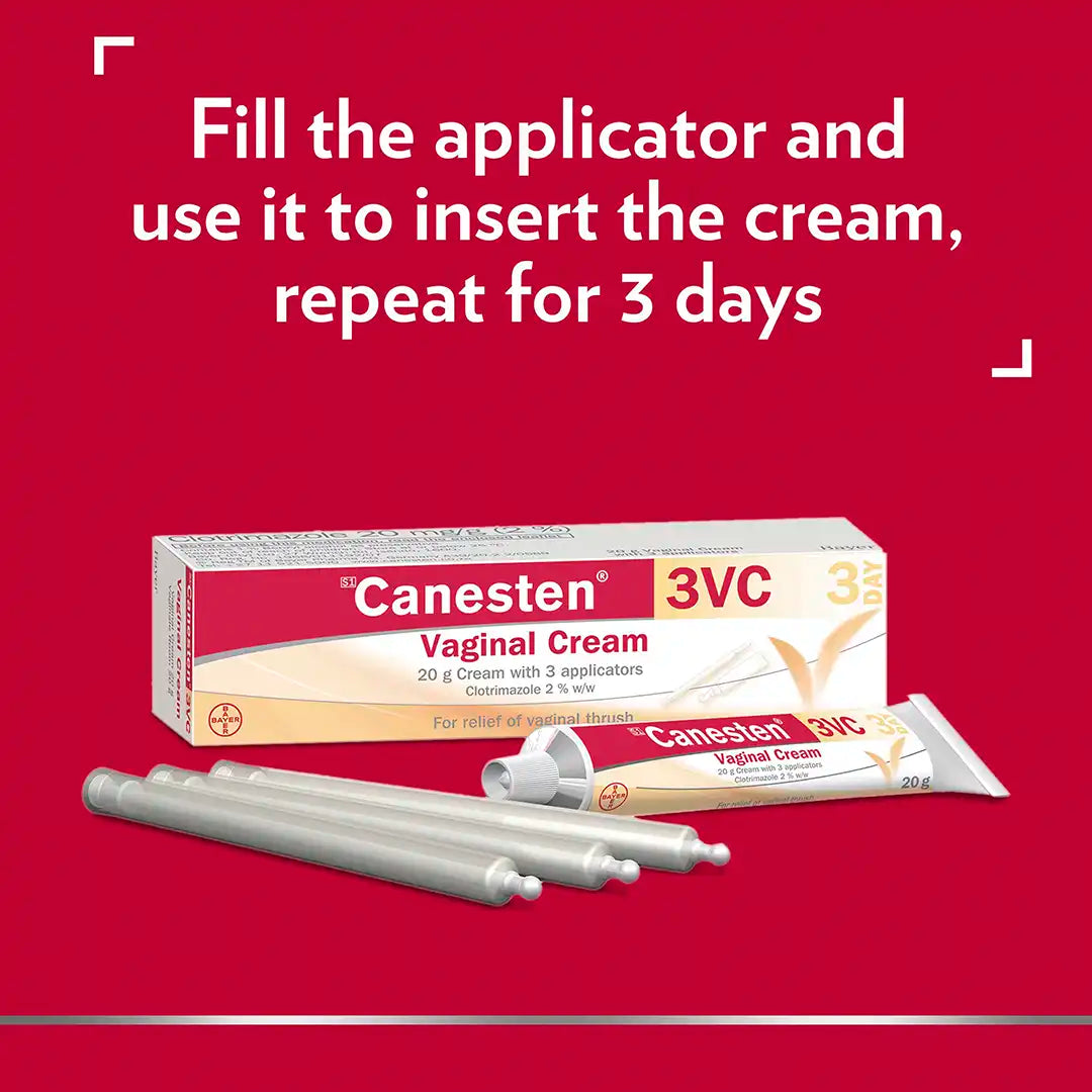 Canesten 3VC Vaginal 3 Day Cream, 20g