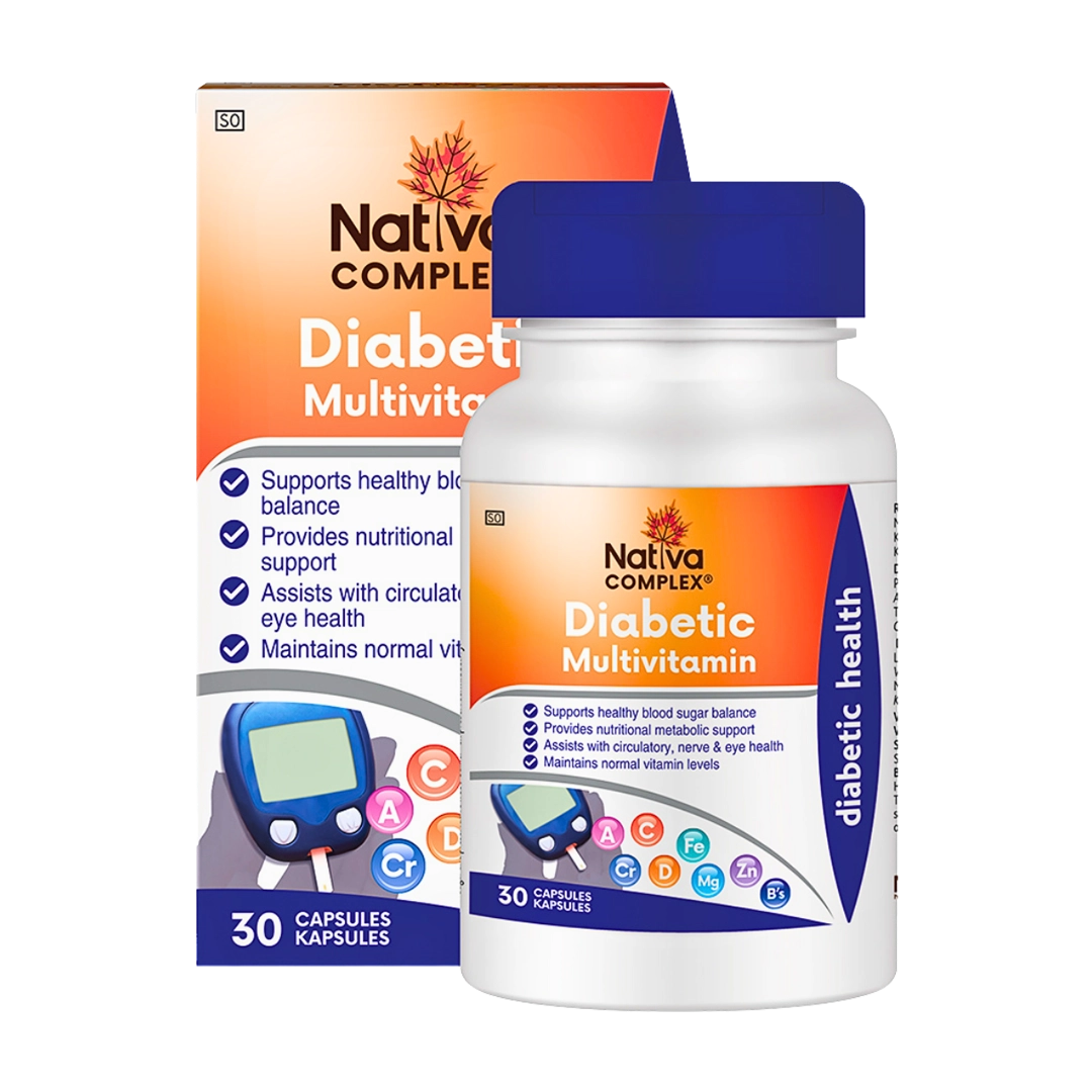 Nativa Diabetic Vitamin Complex Capsules, 30's