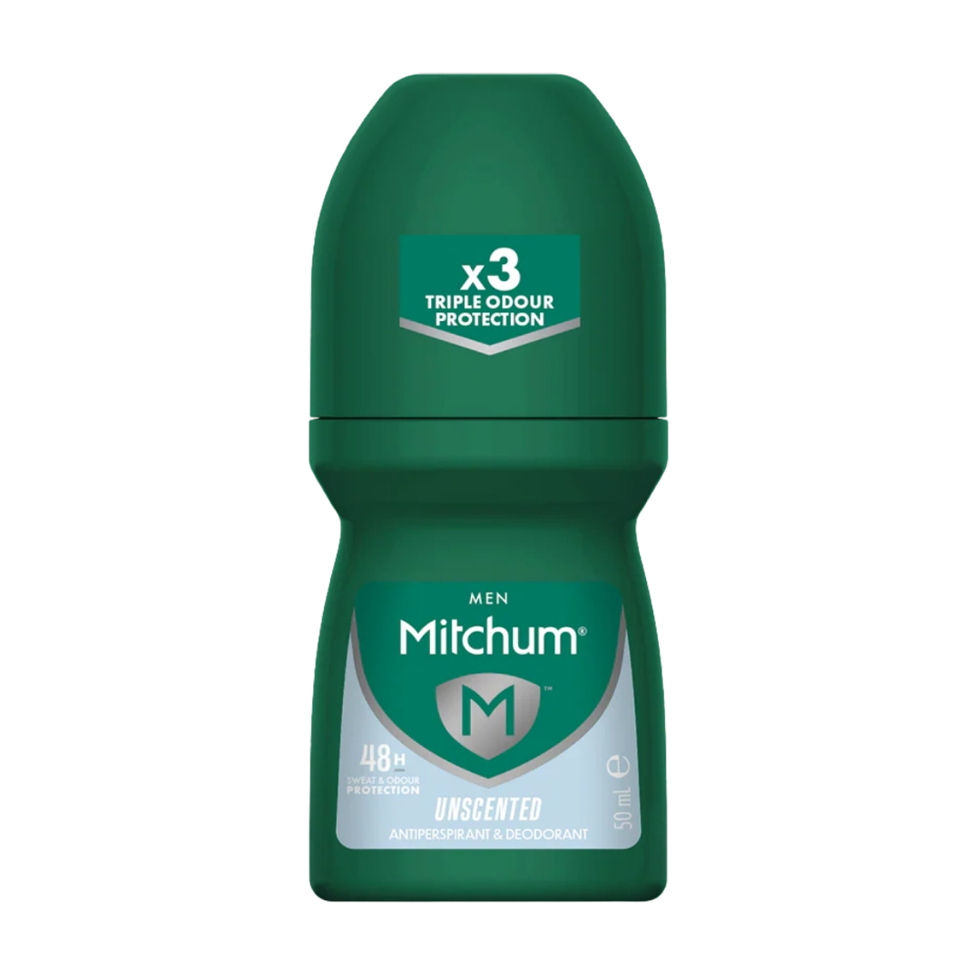 Mitchum Men Roll On Unscented, 50ml