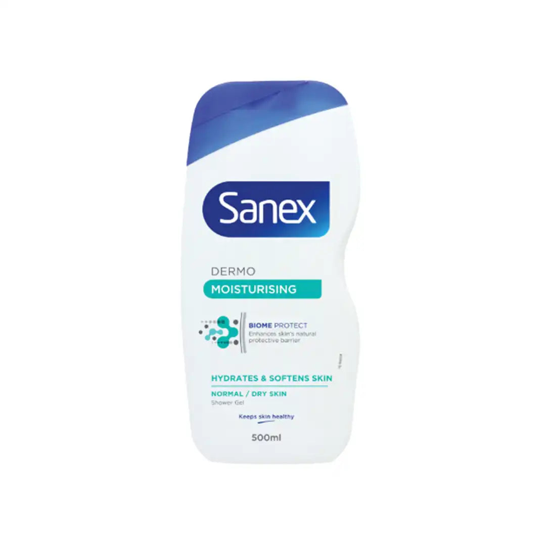 Sanex Dermo Moisturising Shower + Bath Gel, 500ml