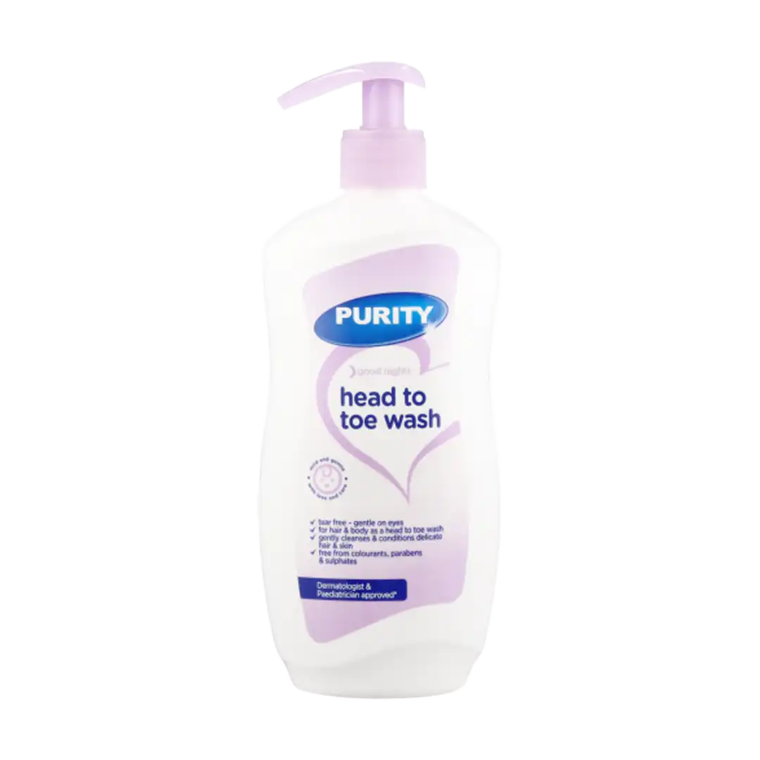 Purity & Elizabeth Anne's Good Nights Head To Toe Wash, 500ml