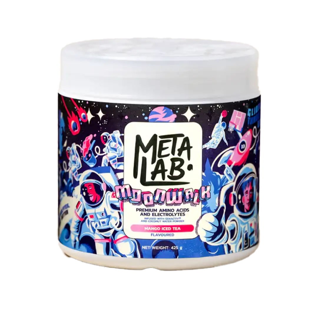 Metalab Moonwalk Premium Amino Acids & Electrolytes Mango Ice Tea, 425g