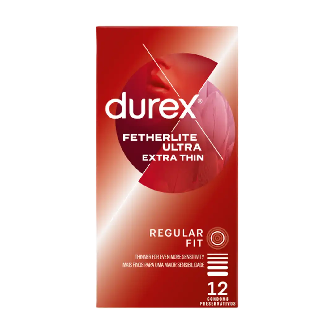 Durex Fetherlite Ultra Fine Condoms, 12 Pack