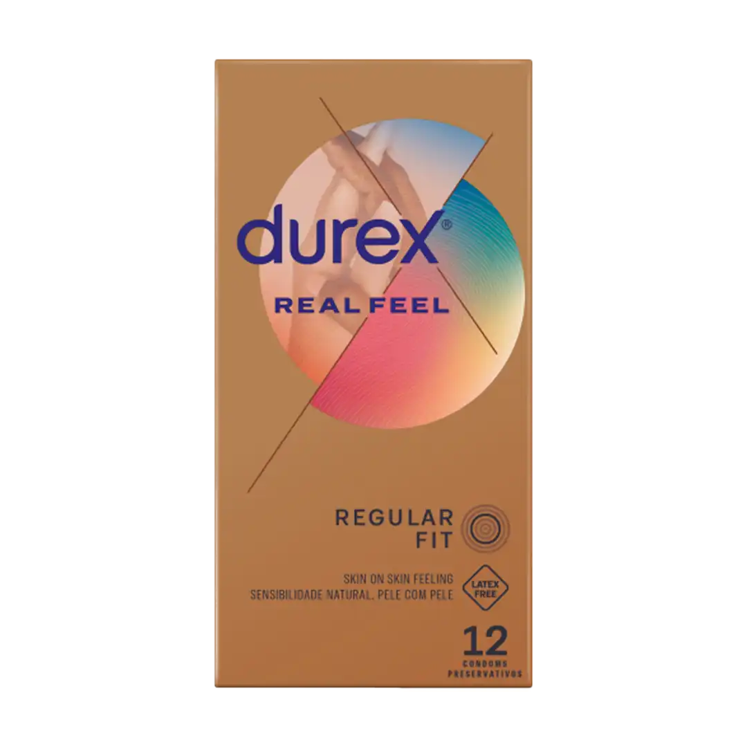 Durex Real Feel Condoms, 12 Pack